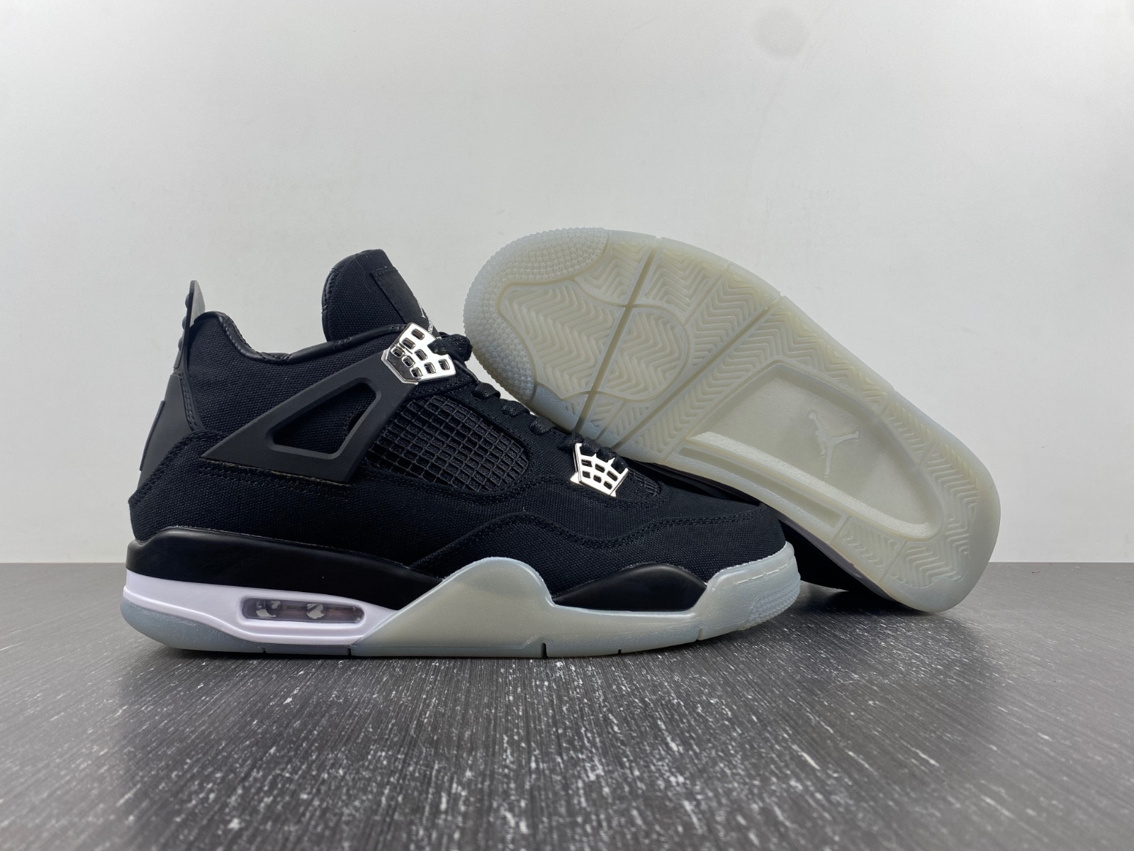 eminem x carhartt x air jordan 4 retro ''black Ch*0me'' 582314-879
