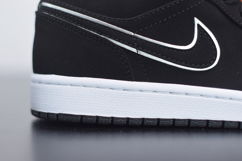 air jordan 1 low black aurora green laser orange ck3022-013