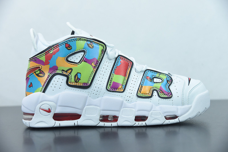 nike air more uptempo ''peace, love, basketball'' dm8150-100
