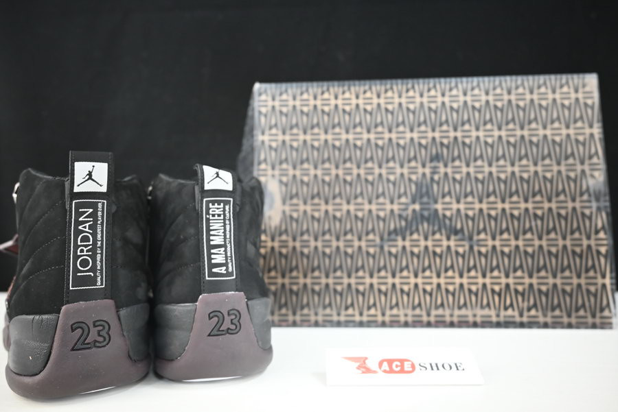 a ma maniére x air jordan 12 “black” dv6989-001