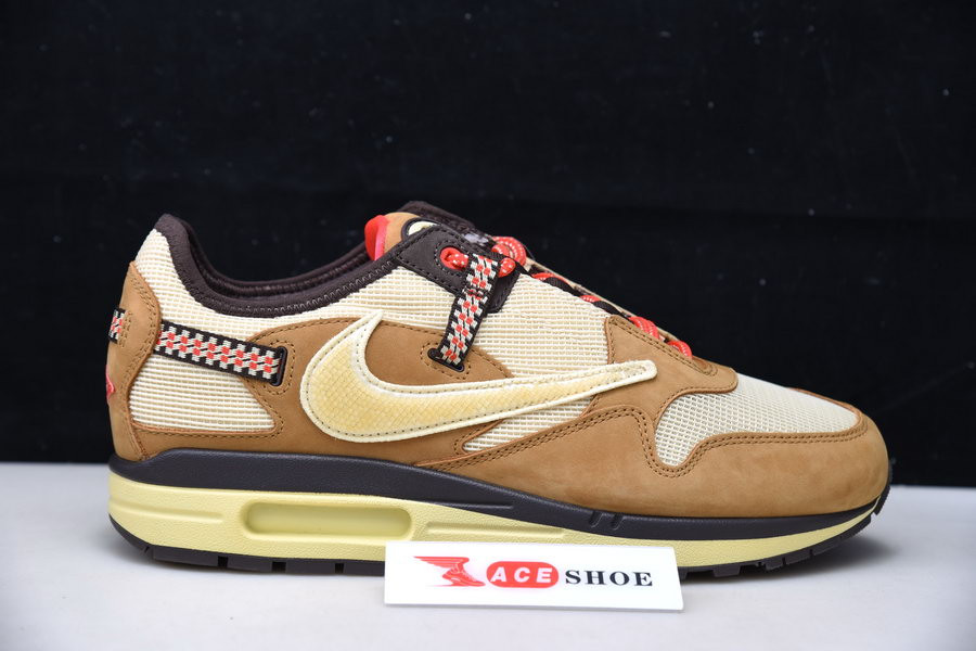 travis scott x nike air max 1 "wheat" do9392-701