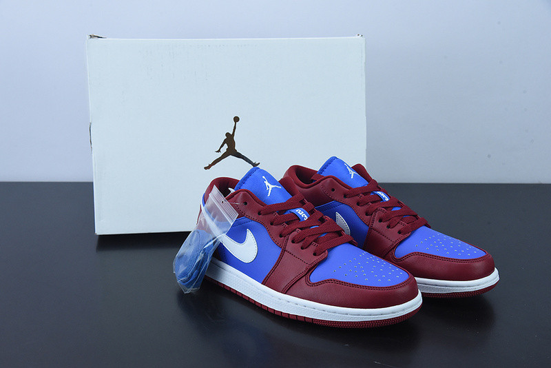 air jordan 1 low pomegranate medium blue dc0774-604