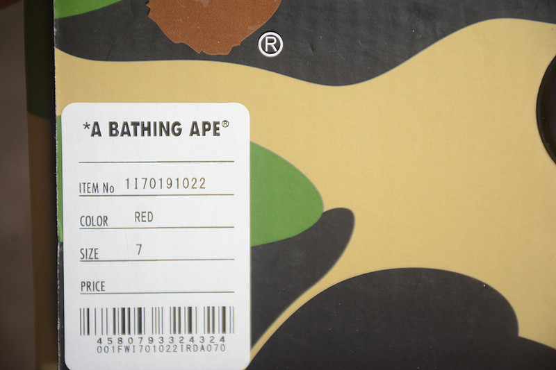 a bathing ape bape sk8 sta red