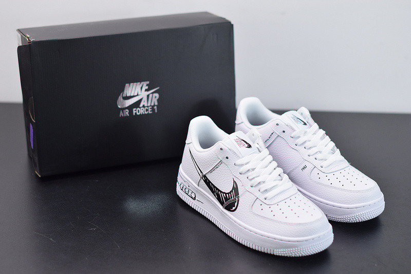 nike air force 1 low “sketch” in white/black cw7581-101