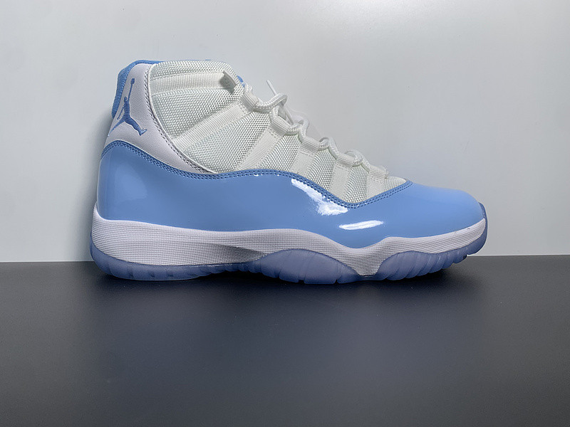 air jordan 11 “unc” white/university blue ct8012-141