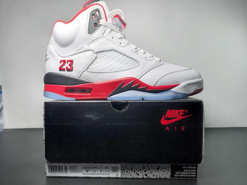 Air Jordan 5 Fire Red Black Tongue HQ7978-101