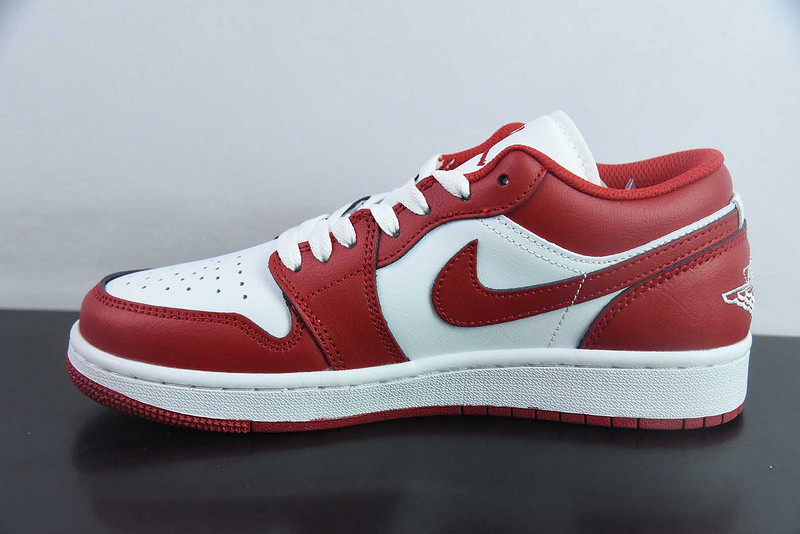 Air Jordan 1 Low Red White 553558-166