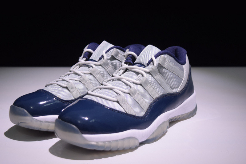 air jordan 11 retro low bg (gs) "georgetown" 528896-007