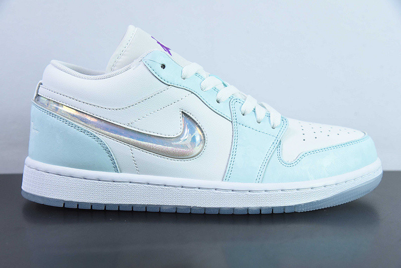 air jordan 1 low se gs aj1 glacier blue white hj3481-491