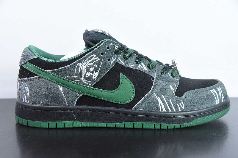 there skateboards x nike sb dunk low hf7743-001