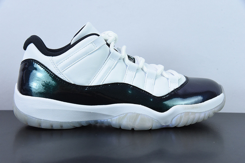 air jordan 11 retro low "emerald" 528895-145