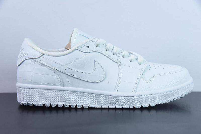 air jordan air jordan 1 low golf ''white crocodile'' dd9315-110