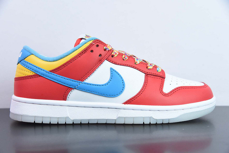 lebron james x nike dunk low “fruity pebbles” dh8009-600