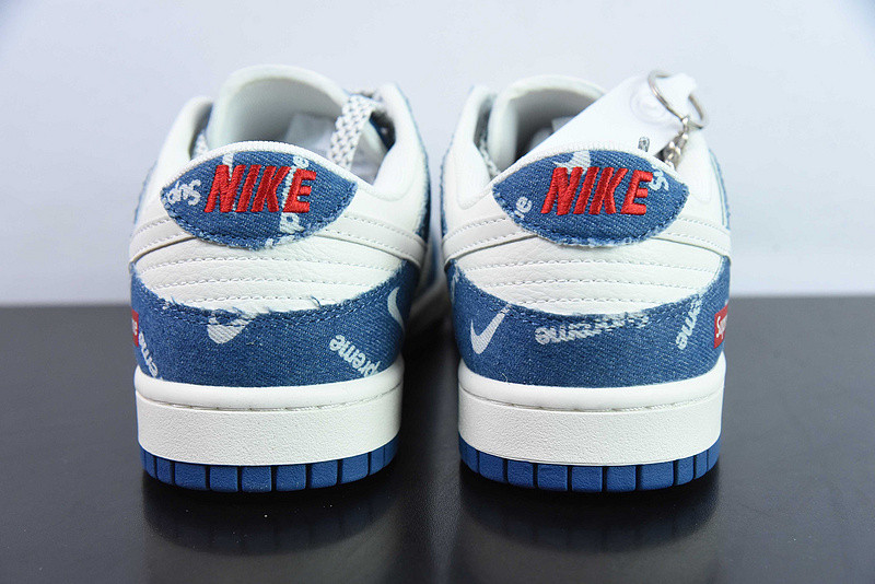 nike sb dunk low S*p*e denim blue off white red fc1688-194