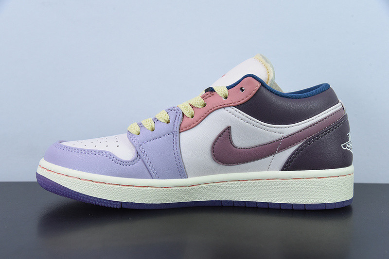 air jordan 1 low covered in pastel pinks and purples dz2768-651