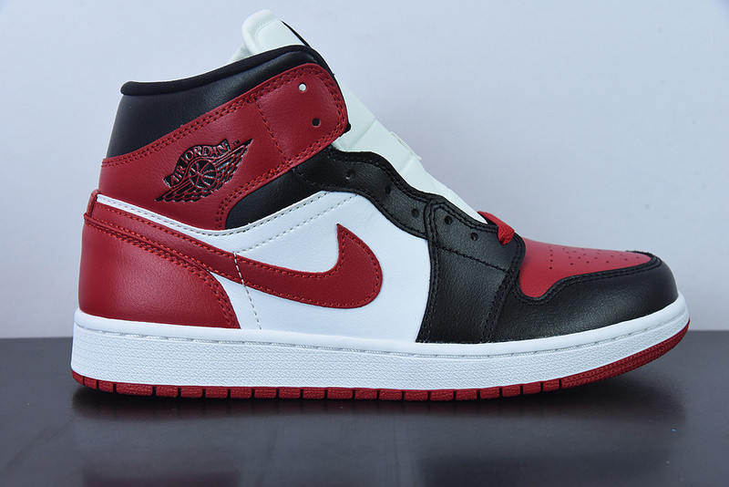 wmns air jordan 1 mid ''alternate bred toe'' bq6472-079
