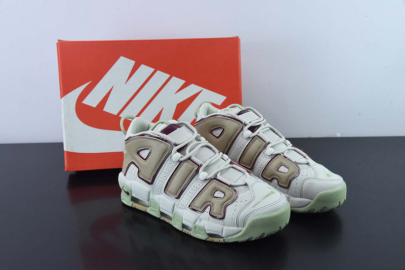 nike air more uptempo shoes "earthy" light bone dx8955-001