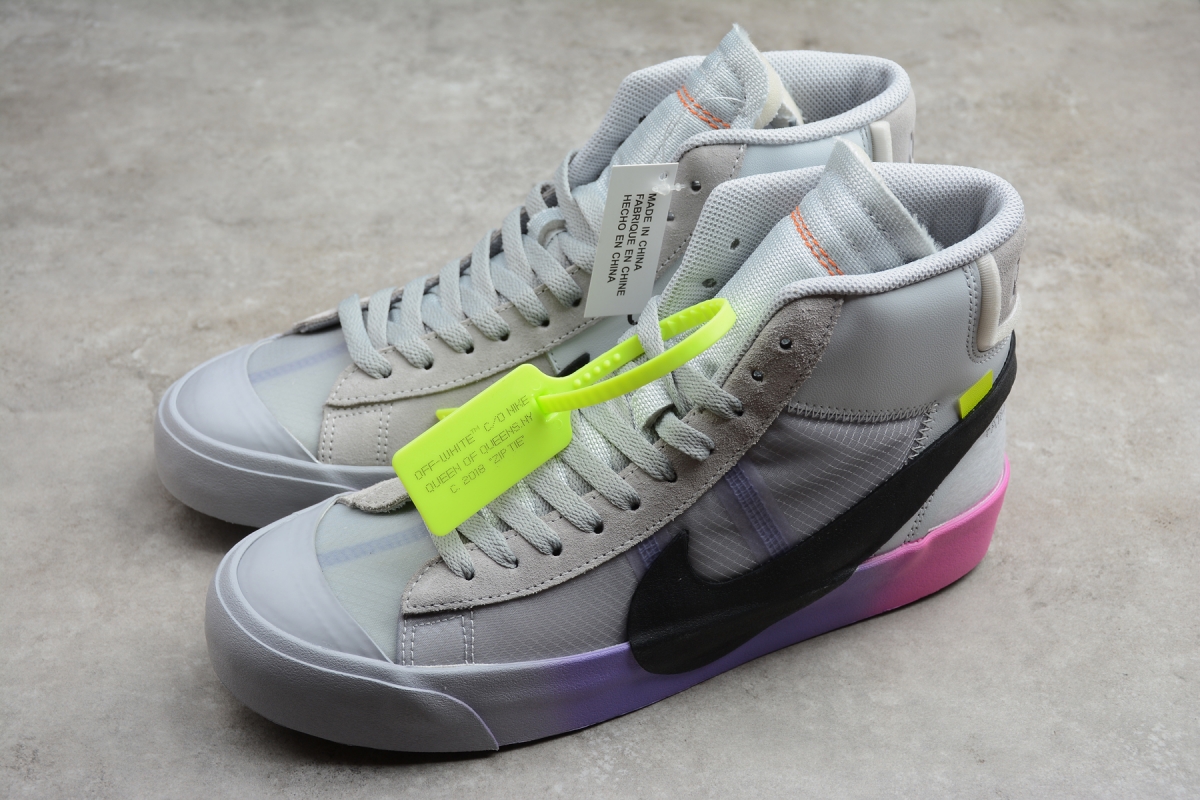 Nike Blazer Mid Off-White Wolf Grey Serena "Queen"