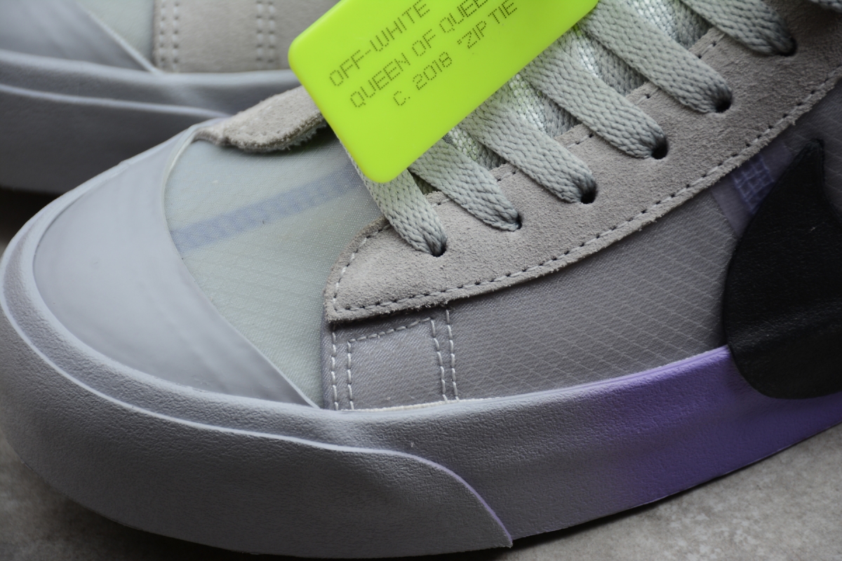 Nike Blazer Mid Off-White Wolf Grey Serena "Queen"