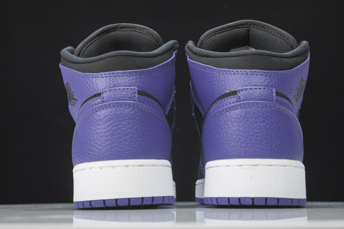 Jordan 1 Mid Black Dark Concord