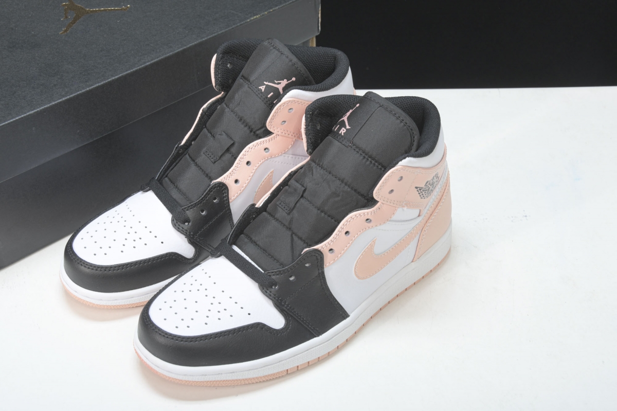 Jordan 1 Mid Arctic Orange Black Toe