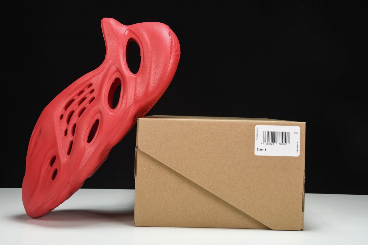 ad*s Y**zy foam rnnr vermillion