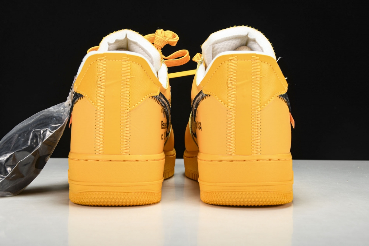 Nike Air Force 1 Low OFF-WHITE University Gold Metallic Silver