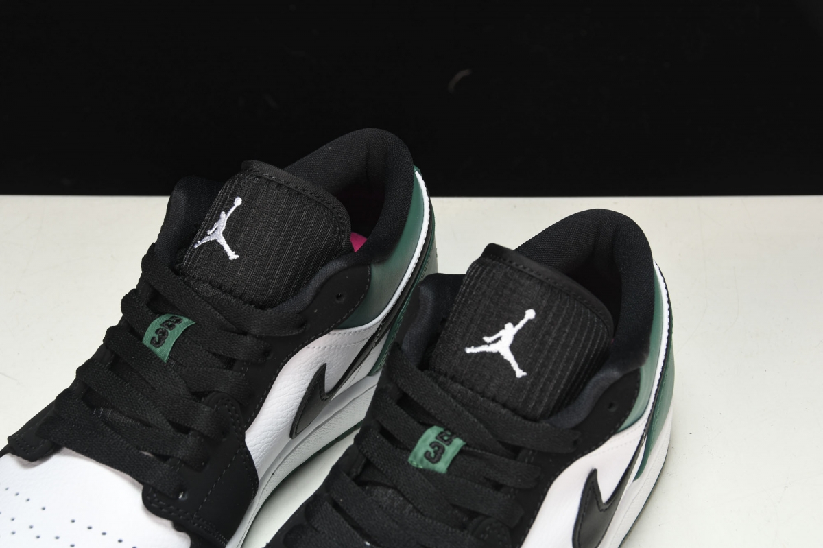 Jordan 1 Low White Black Mystic Green