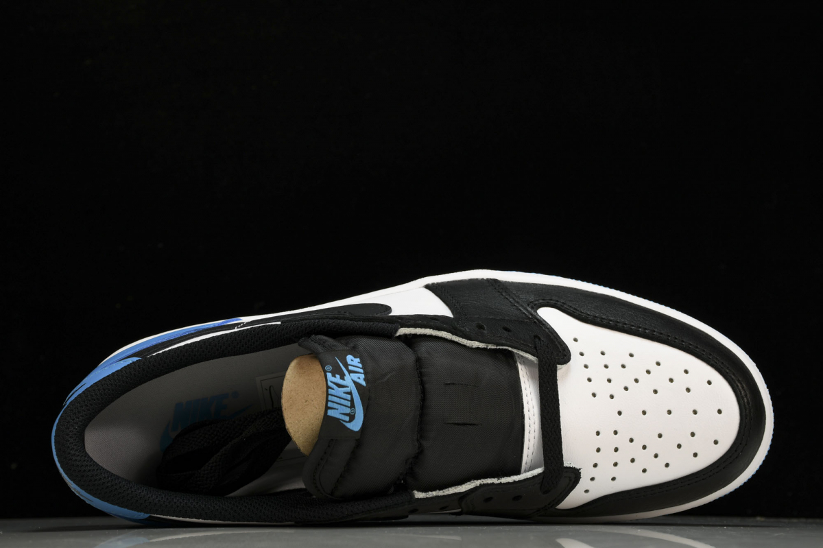 Jordan 1 Retro Low OG Black Dark Powder Blue