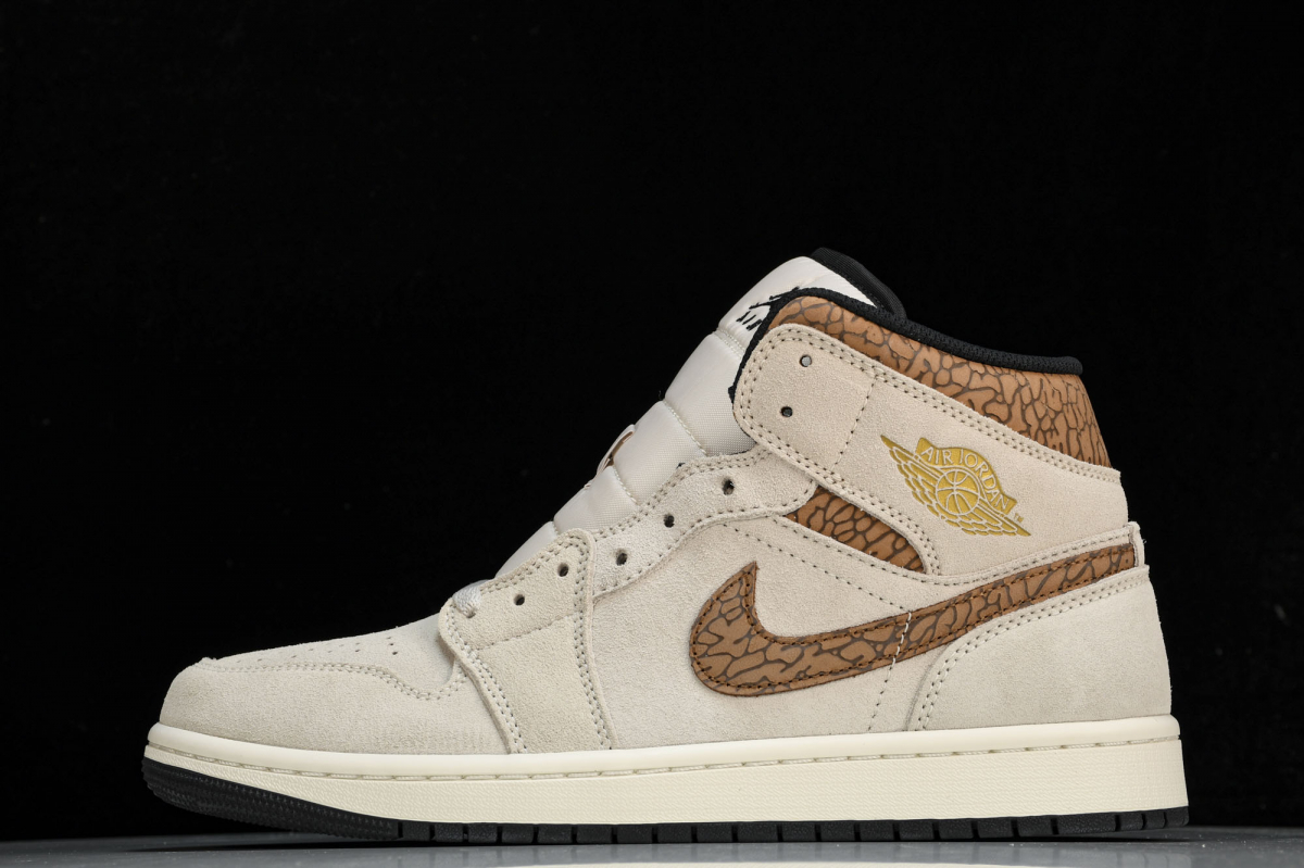 Jordan 1 Mid SE Brown Elephant