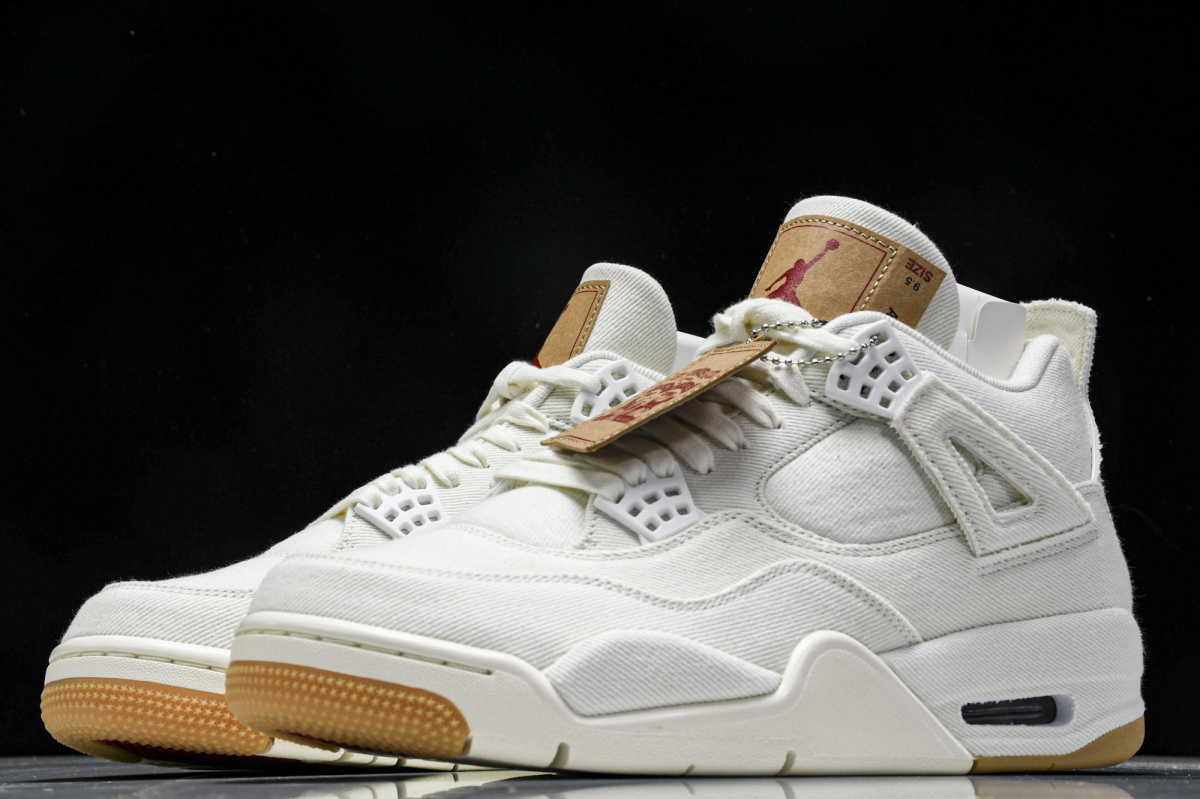 Jordan 4 Retro Levi''s White